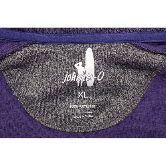 Johnnie O Men's Reflex Pullover 1/2 Zip Long Sleeve Purple Sz XL - Picture 6 of 9